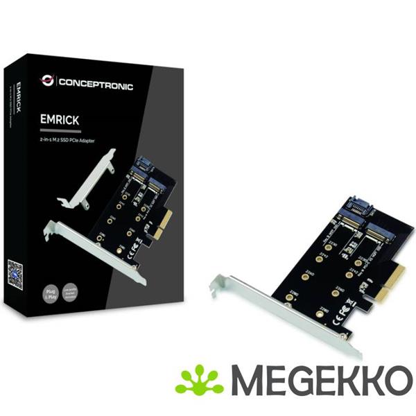 Grote foto conceptronic emrick04b interfacekaart adapter m.2 intern computers en software harde schijven