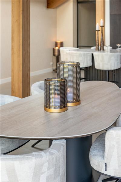 Grote foto eettafel ritz pebble 220 cm bruin richmond interiors huis en inrichting eettafels