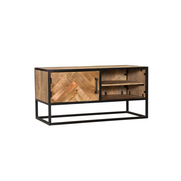 Grote foto tv meubel arlington 100x45x50 cm visgraat patroon huis en inrichting eettafels