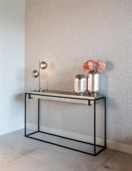 Grote foto wandtafel calloway champagne goud 140 cm richmond interiors huis en inrichting eettafels