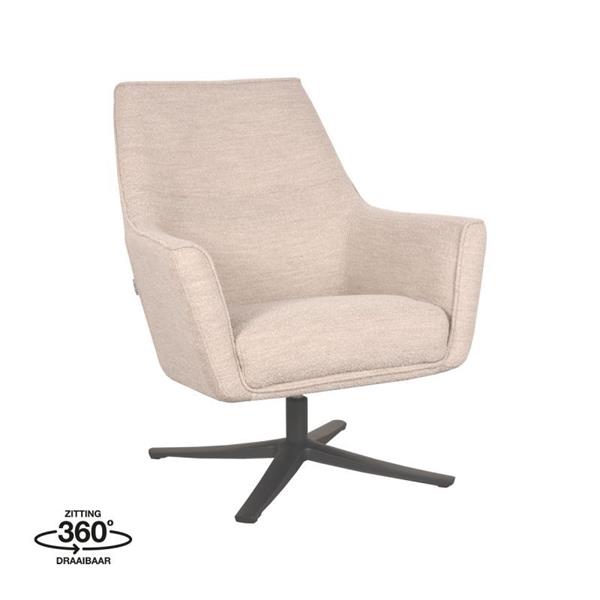 Grote foto draaifauteuil tod 76x75x90 cm natural boucle 360 graden draaibaar huis en inrichting eettafels
