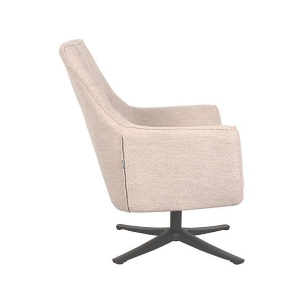 Grote foto draaifauteuil tod 76x75x90 cm natural boucle 360 graden draaibaar huis en inrichting eettafels