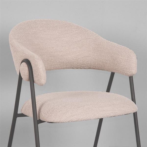 Grote foto eetkamerstoel lowen naturel boucle huis en inrichting stoelen