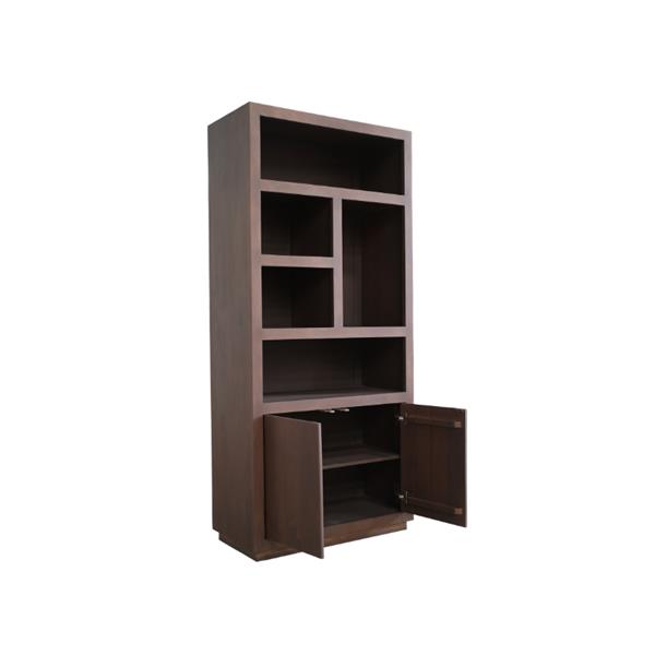 Grote foto vakkenkast brussel walnut 90 cm huis en inrichting eettafels