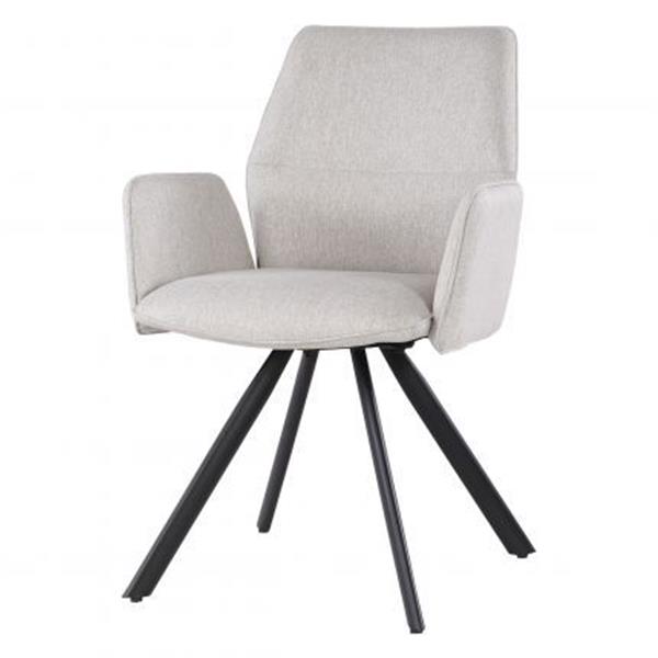 Grote foto eetkamerstoel diana beige draaibaar onderstel huis en inrichting stoelen