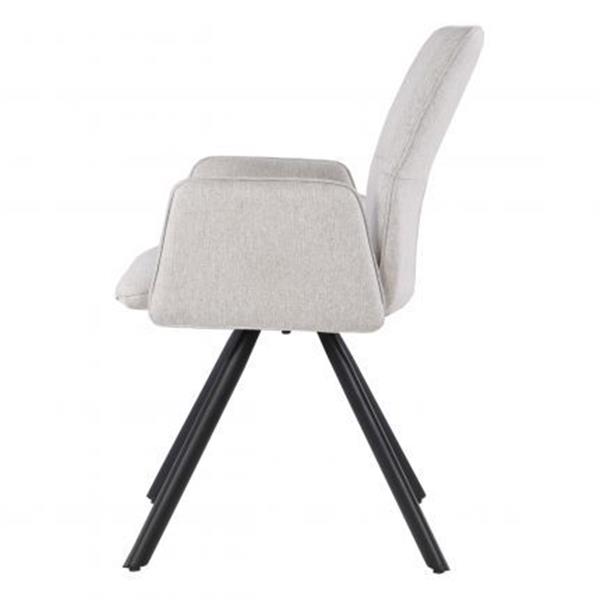 Grote foto eetkamerstoel diana beige draaibaar onderstel huis en inrichting stoelen
