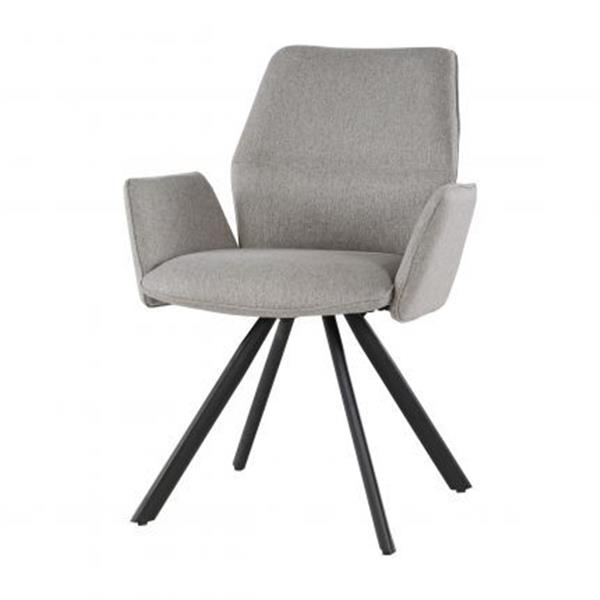 Grote foto eetkamerstoel diana taupe draaibaar onderstel huis en inrichting stoelen