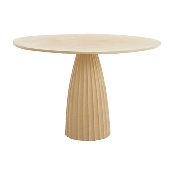Grote foto eettafel 120x78 cm veglia mat zand licht bruin gespikkeld huis en inrichting eettafels