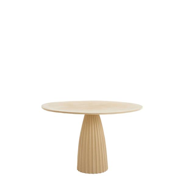 Grote foto eettafel 120x78 cm veglia mat zand licht bruin gespikkeld huis en inrichting eettafels
