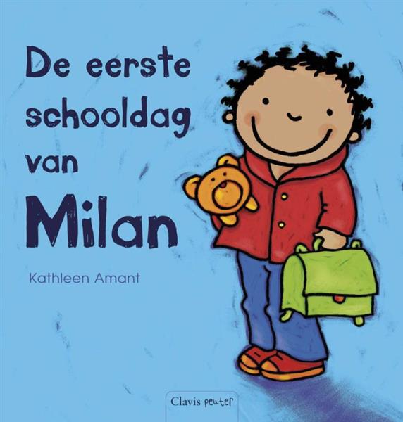Grote foto de eerste schooldag van milan milan boeken jeugd 13 jaar en ouder