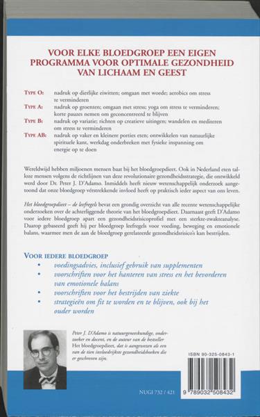 Grote foto het bloedgroepdieet boeken gezondheid en voeding