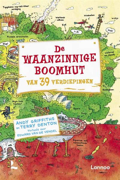 Grote foto de waanzinnige boomhut 3 boeken jeugd 13 jaar en ouder