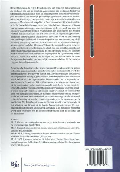 Grote foto inleiding nederlands ambtenarenrecht boom juridische studieboeken boeken wetenschap