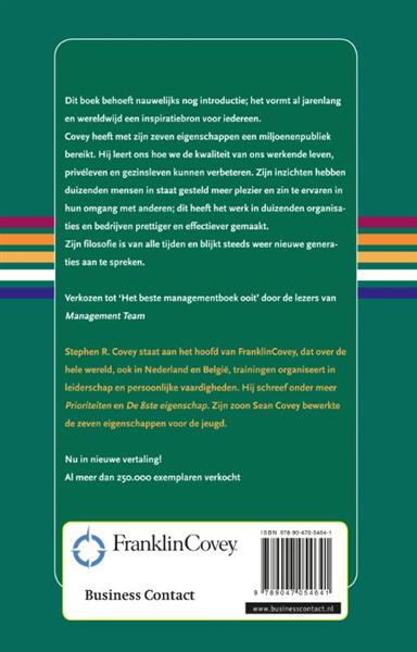 Grote foto de zeven eigenschappen van effectief leiderschap boeken overige boeken