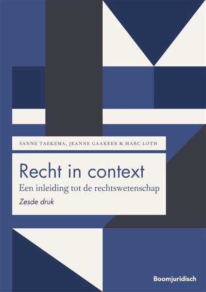 Grote foto recht in context boom juridische studieboeken boeken studieboeken