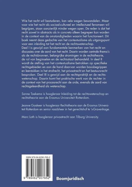 Grote foto recht in context boom juridische studieboeken boeken studieboeken
