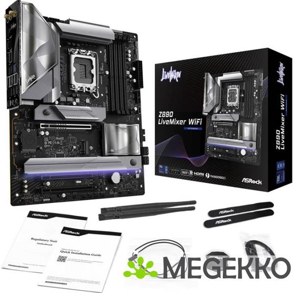 Grote foto asrock z890 livemixer wifi computers en software moederborden