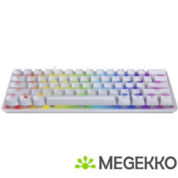 Grote foto razer huntsman mini clicky purple wit gaming toetsenbord computers en software toetsenborden
