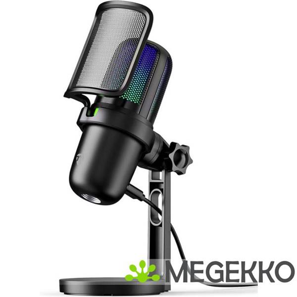 Grote foto gaming microfoon gebruikt voor desktop notebook usb type a aan uit knop pop filter computers en software overige computers en software
