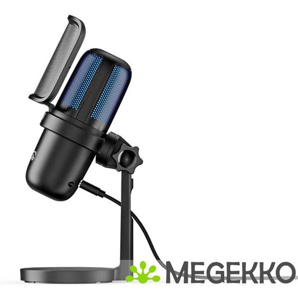 Grote foto gaming microfoon gebruikt voor desktop notebook usb type a aan uit knop pop filter computers en software overige computers en software