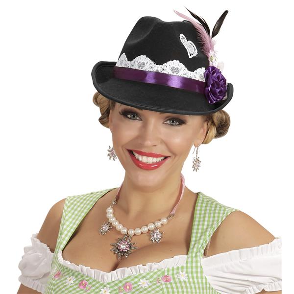Grote foto beierse fedora met decoratie verzamelen overige verzamelingen