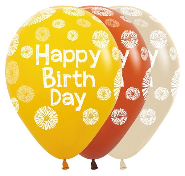 Grote foto r12 happy birthday citrus orange assortment 25 stuks verzamelen overige verzamelingen