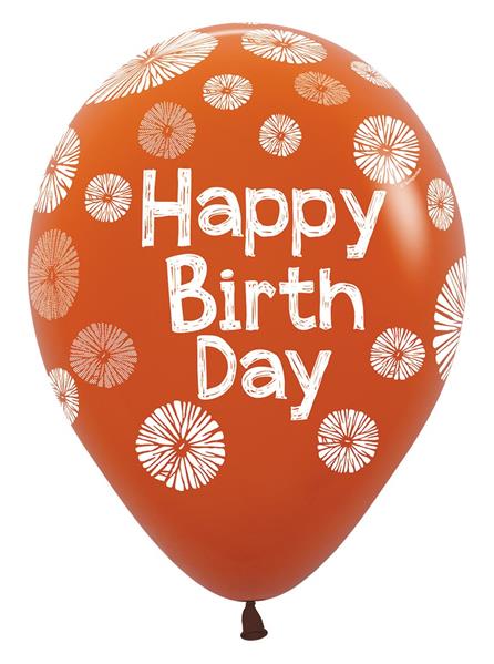 Grote foto r12 happy birthday citrus orange assortment 25 stuks verzamelen overige verzamelingen