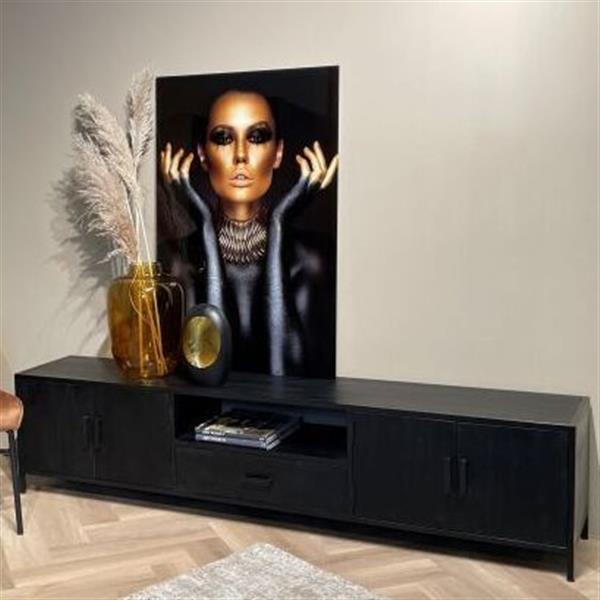 Grote foto tv meubel kala 220x40x50 cm showroommodel huis en inrichting eettafels