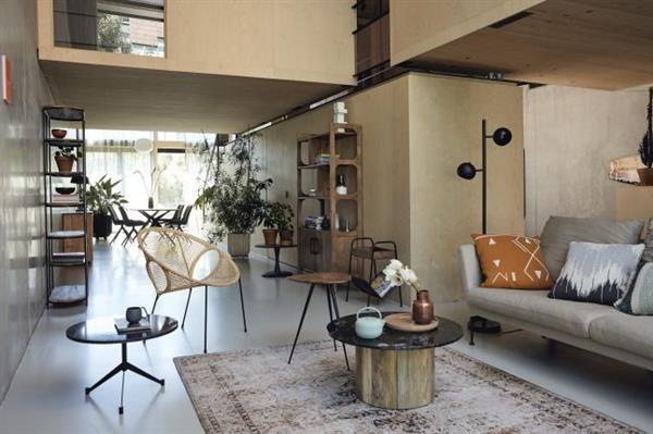 Grote foto salontafel brix nova black marmer mangohout onderstel showroommodel huis en inrichting eettafels
