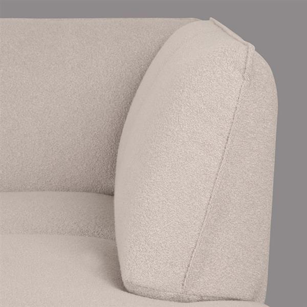 Grote foto hoekbank pesaro rechts 274x203x82 cm naturel touch zwart metaal huis en inrichting eettafels