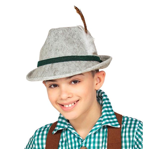 Grote foto beierse fedora kind met veer verzamelen overige verzamelingen