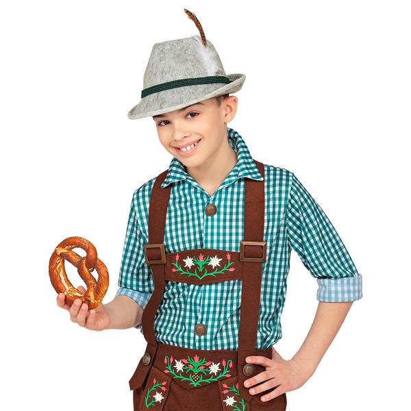 Grote foto beierse fedora kind met veer verzamelen overige verzamelingen