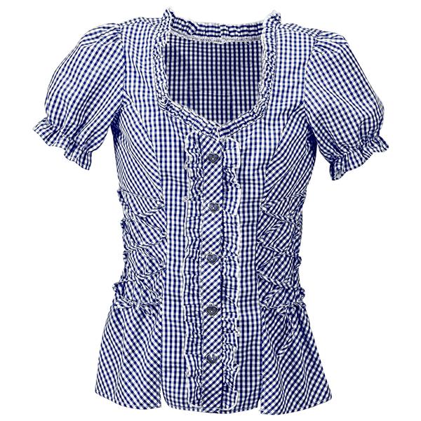 Grote foto geruite blouse blauw verzamelen overige verzamelingen