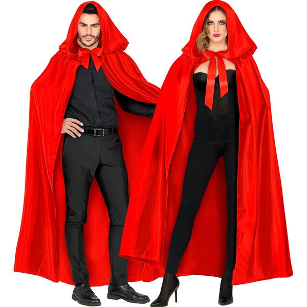 Grote foto satijnen cape met kap rood verzamelen overige verzamelingen