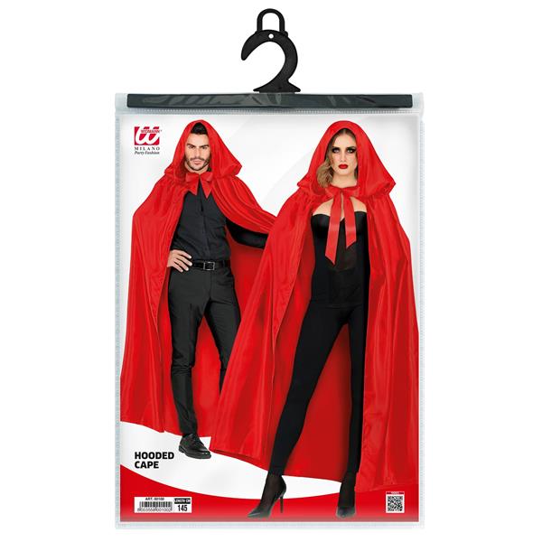 Grote foto satijnen cape met kap rood verzamelen overige verzamelingen