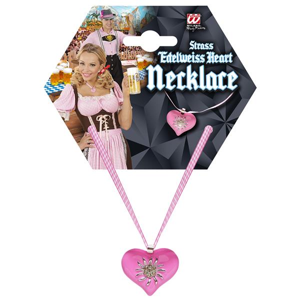 Grote foto ketting met rose hart en edelweiss verzamelen overige verzamelingen