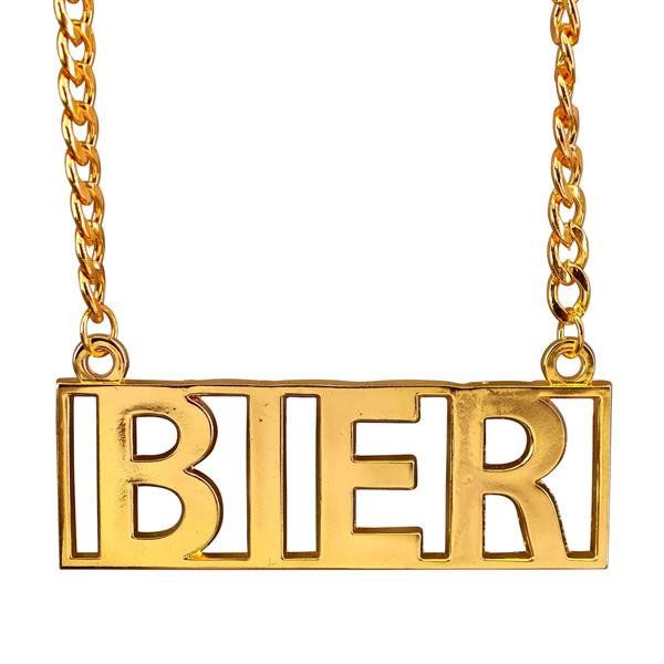 Grote foto ketting bier goud 65 cm verzamelen overige verzamelingen