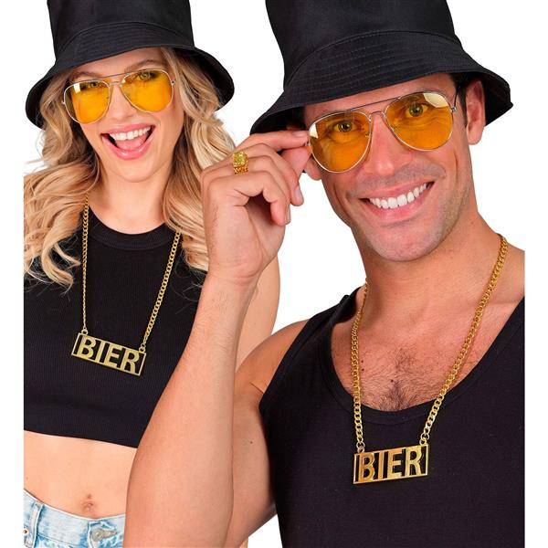 Grote foto ketting bier goud 65 cm verzamelen overige verzamelingen