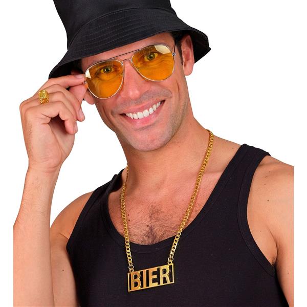 Grote foto ketting bier goud 65 cm verzamelen overige verzamelingen