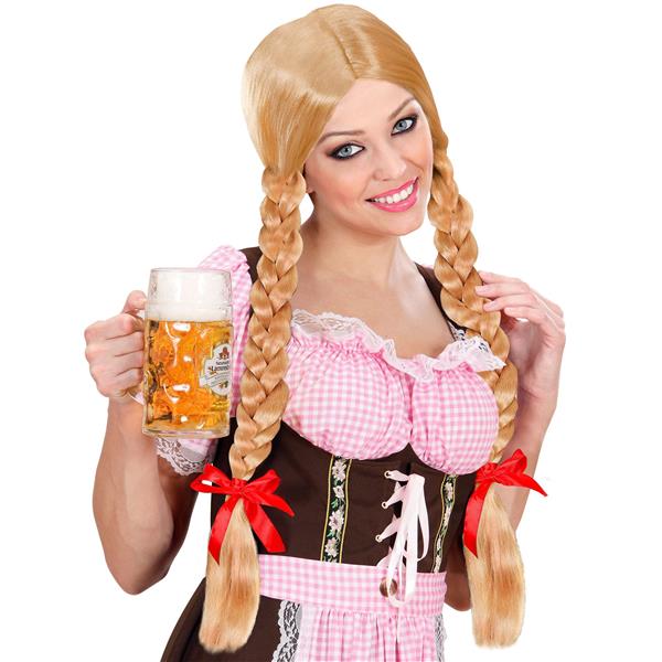 Grote foto pruik lange vlechten blond verzamelen overige verzamelingen