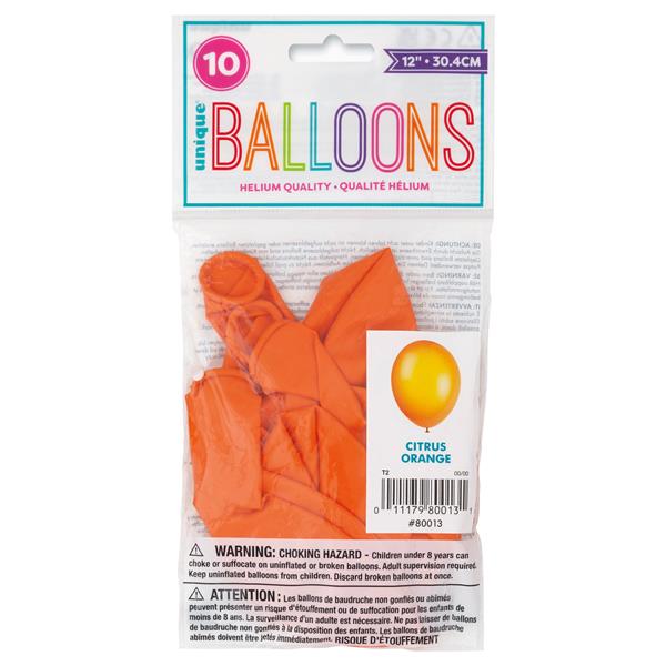 Grote foto 12 premium latex balloons 10ct citrus orange verzamelen overige verzamelingen