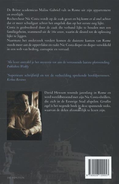 Grote foto gevallen engel nic costa 9 boeken thrillers