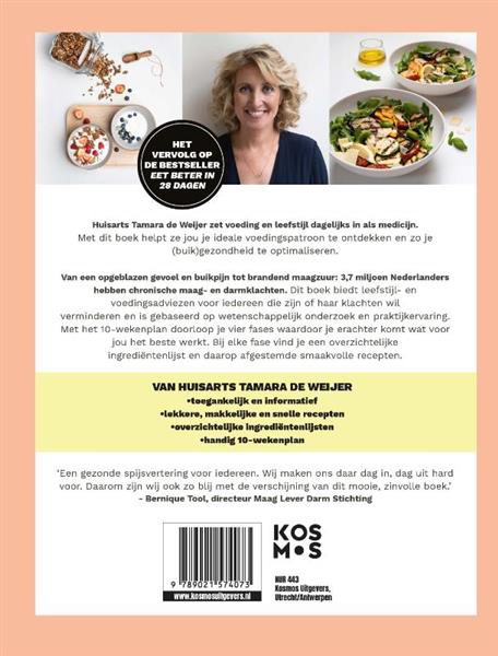 Grote foto eet beter voor je maag darmen met huisarts tamara de weijer boeken kookboeken