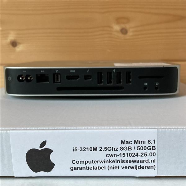 Grote foto apple mac mini 6 1 i5 3210m 8gb 500gb hdd wifi garantie computers en software overige computers en software