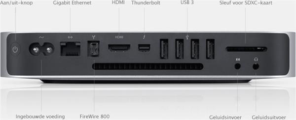 Grote foto apple mac mini 6 1 i5 3210m 8gb 500gb hdd wifi garantie computers en software overige computers en software