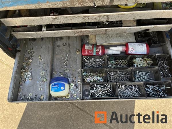 Grote foto matador gereedschapswagen met inhoud doe het zelf en verbouw onderdelen en accessoires