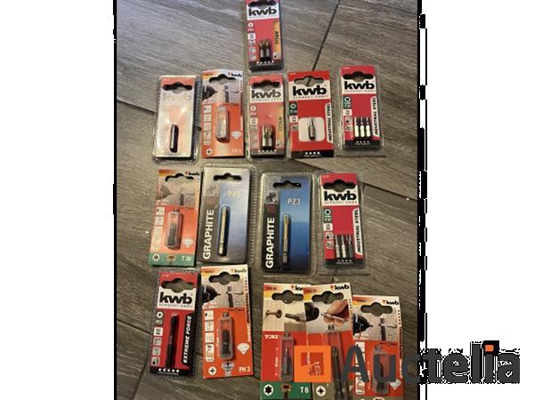 Grote foto partij bitjes kwb graphite doe het zelf en verbouw ijzerwaren en bevestigingsmiddelen