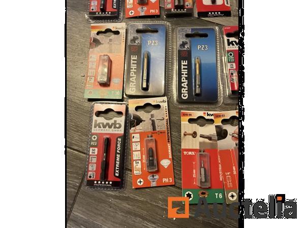 Grote foto partij bitjes kwb graphite doe het zelf en verbouw ijzerwaren en bevestigingsmiddelen