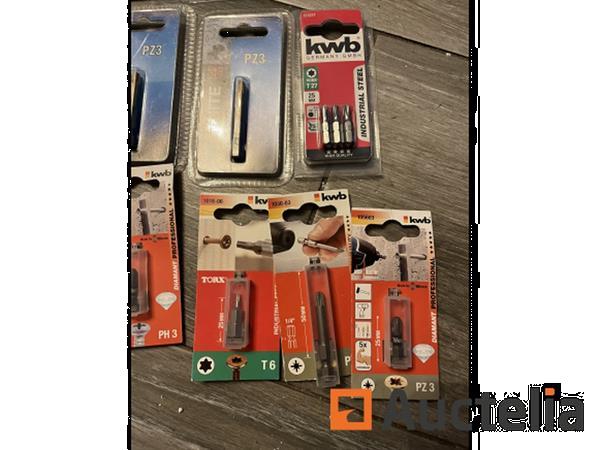 Grote foto partij bitjes kwb graphite doe het zelf en verbouw ijzerwaren en bevestigingsmiddelen