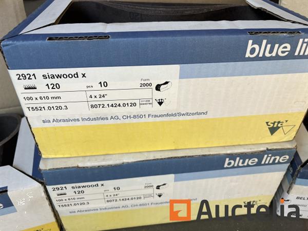 Grote foto partij schuurbanden bleu line in 4 dozen doe het zelf en verbouw ijzerwaren en bevestigingsmiddelen